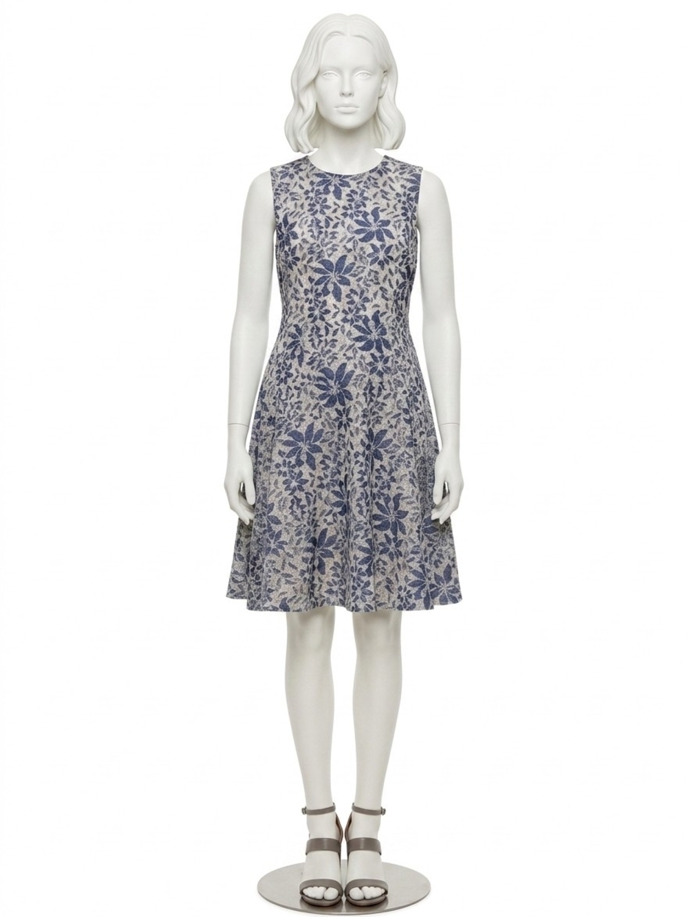 Tommy Hilfiger Navy Floral Fit-and-Flare Mini Dress